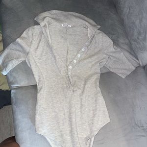 Grey reformation bodysuit